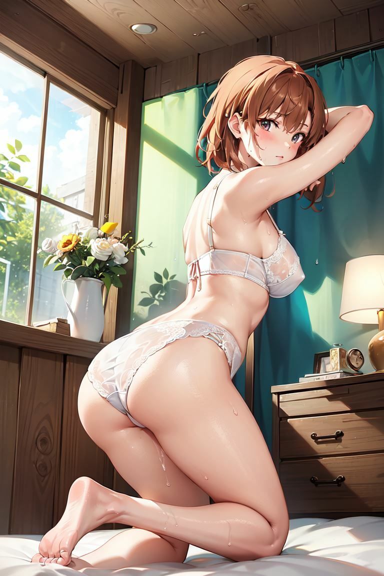 サンプル画像5:【巨乳美少女】御坂美琴さんのイラスト集(ラブリーパンチ（パロディ）) [d_335746]