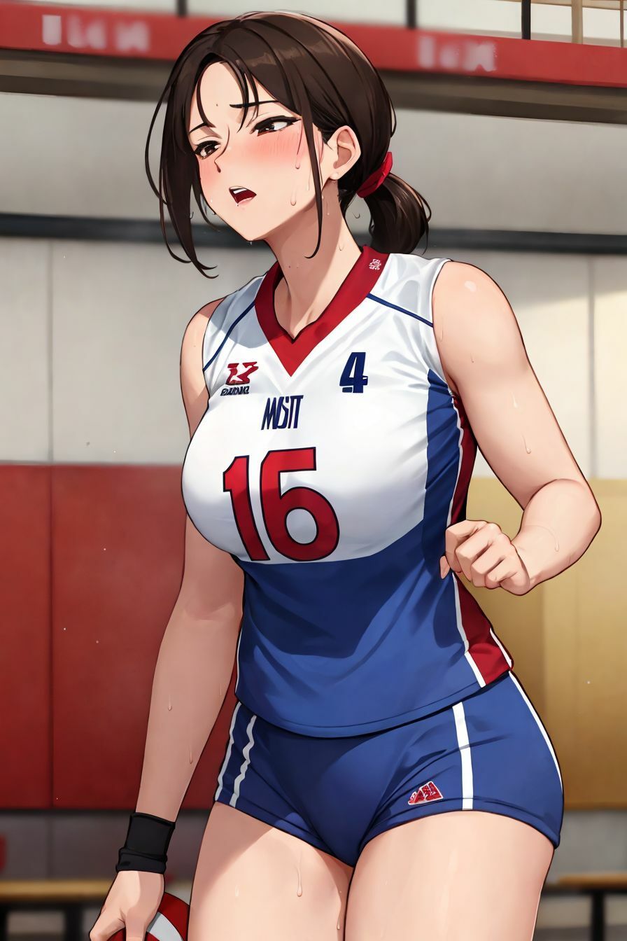 サンプル画像2:バレー実業団の闇(パソコン暖房) [d_335996]