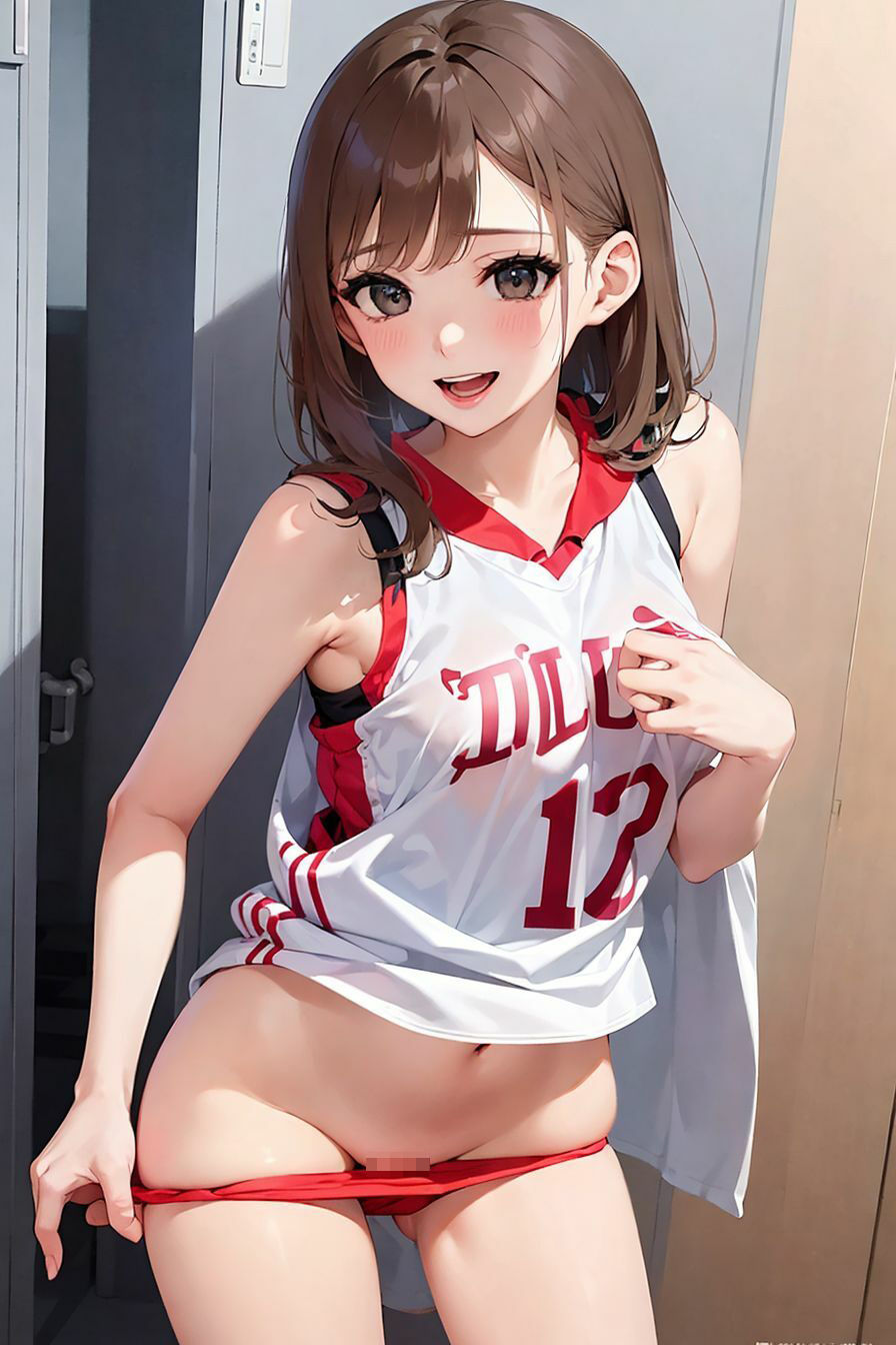 サンプル画像4:バスケ部の汗と汁 練習後の部室(パソコン暖房) [d_335998]