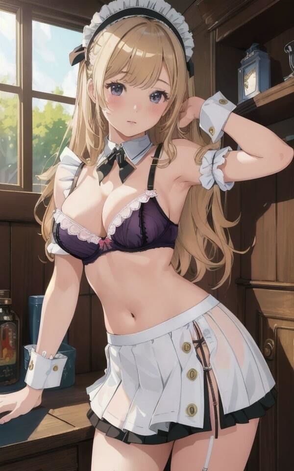 サンプル画像3:制服美女 金髪美女59人収録(下着で妄想) [d_336028]