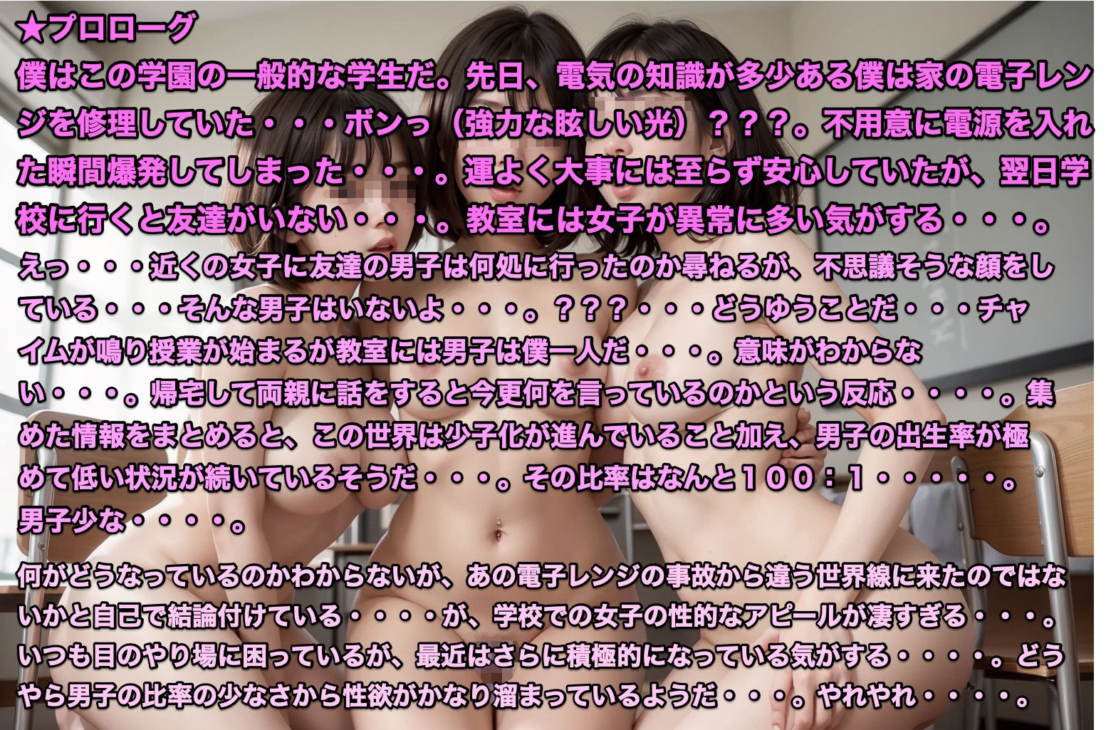 サンプル画像1:えちえち世界線 〜男子が希少な人口比率 ハーレムVol.1〜(Cameron’s room) [d_336057]