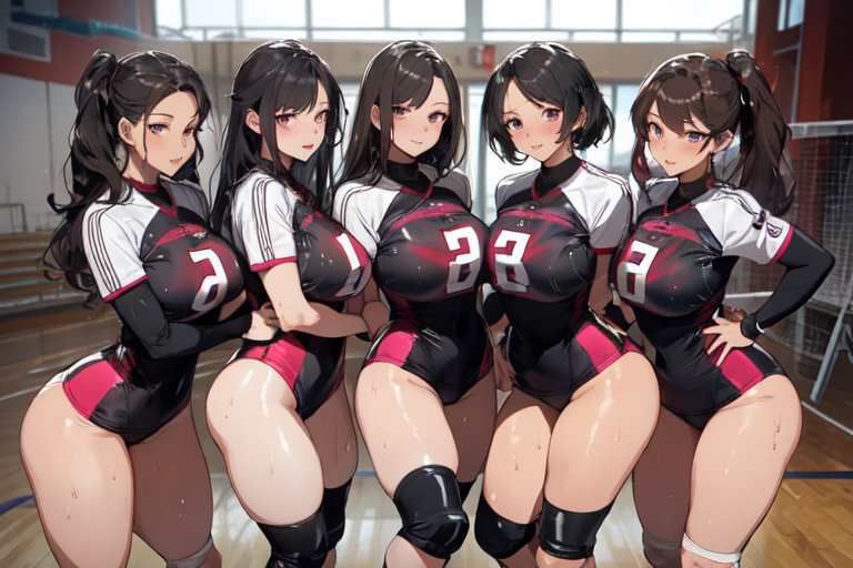 【微エロ】ハイレグ×ママさんバレー部【総枚数159枚】のサンプル画像 6