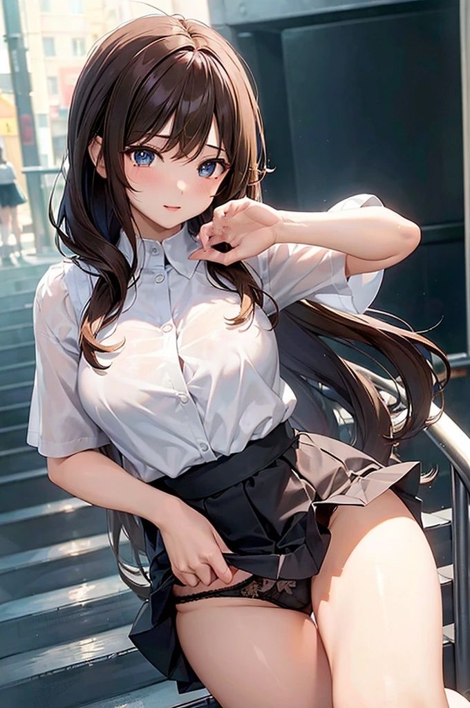 サンプル画像3:パンチラ美女【妄想イラスト美女図鑑vol.47】(AIイラスト美女研究所) [d_336075]