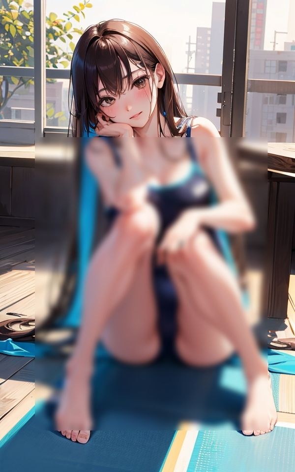 サンプル画像2:エッチな体のスク水少女 〜恥ずかしいからちょっとだけだよ〜(Chu-Cream) [d_336079]