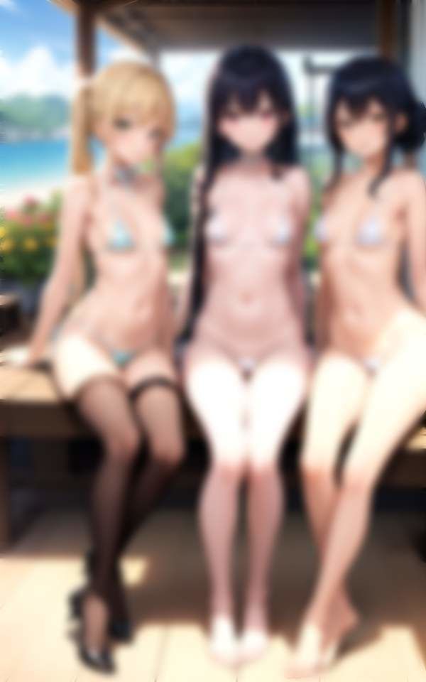 サンプル画像1:これぞ天国！一夫多妻 ハーレム南国ビーチ新婚旅行 一週間出しっぱなし(愛LABO出版) [d_336119]