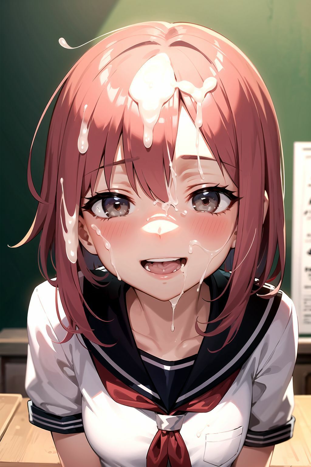 サンプル画像2:制服女子校生顔射100枚(ぺんぞう) [d_336123]