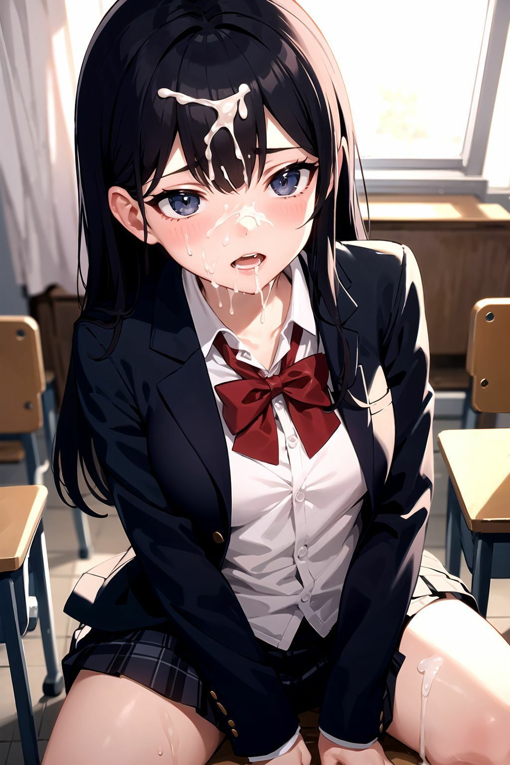 サンプル画像3:制服女子校生顔射100枚(ぺんぞう) [d_336123]