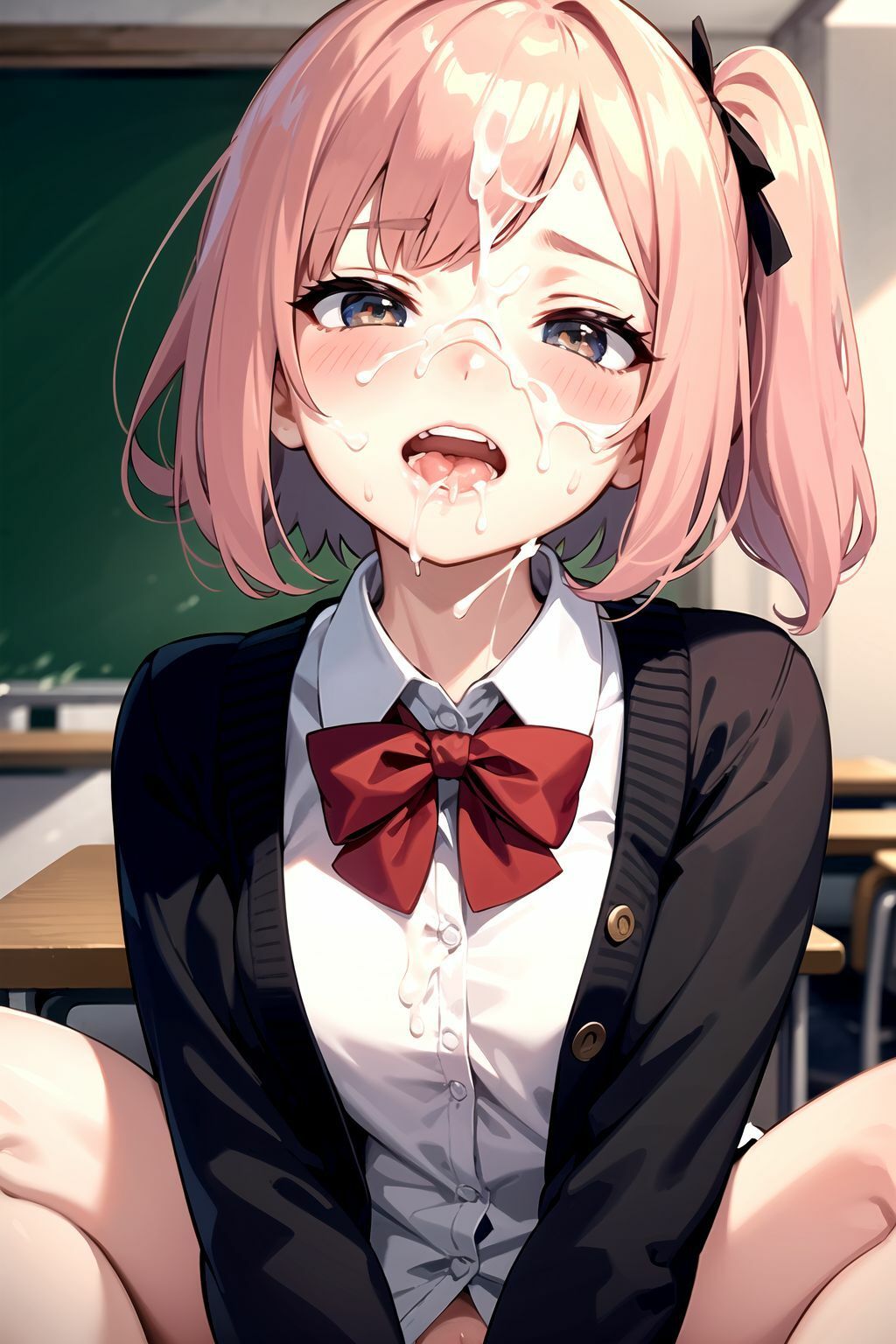 サンプル画像4:制服女子校生顔射100枚(ぺんぞう) [d_336123]