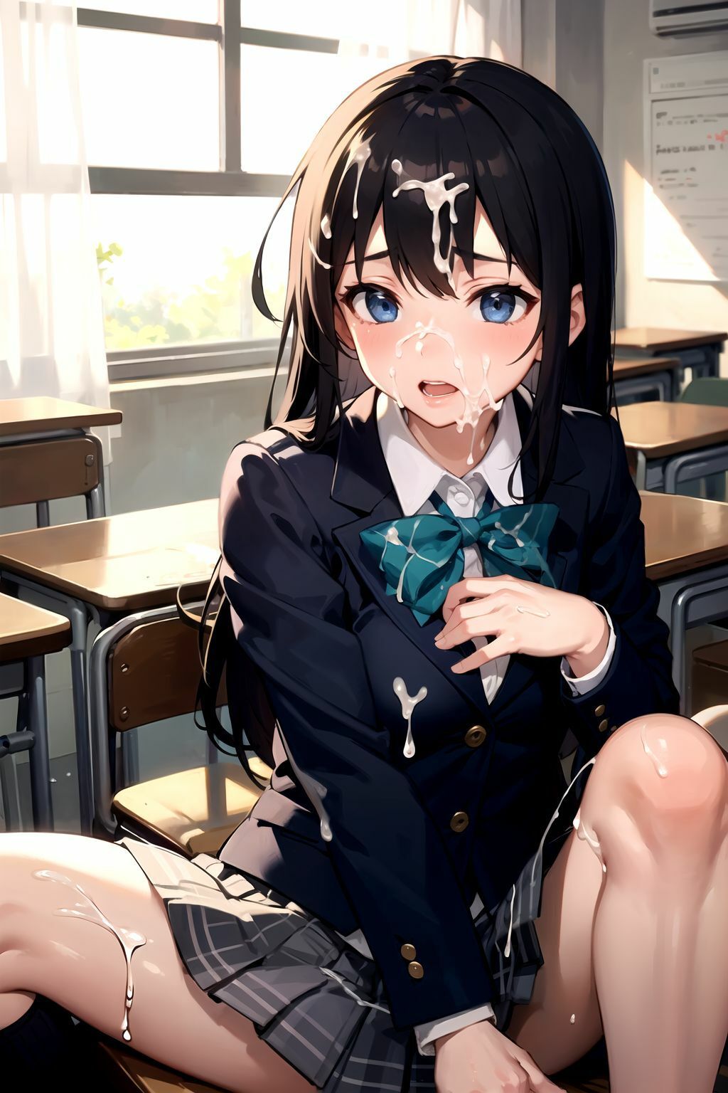 サンプル画像5:制服女子校生顔射100枚(ぺんぞう) [d_336123]