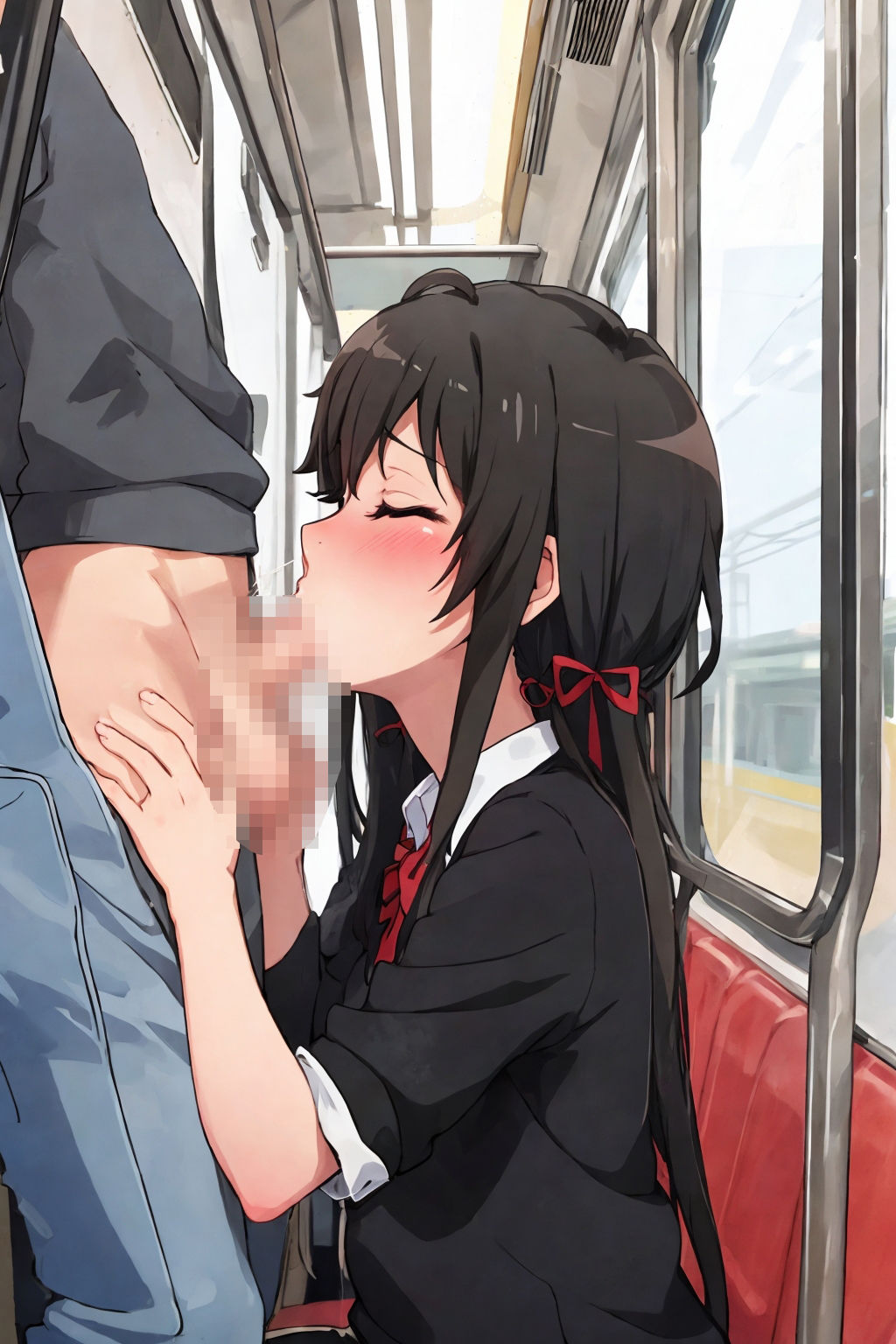 サンプル画像4:やはり俺の通勤時の乗る場所はまちがっている。 雪ノ◯雪乃170連発(JKパンスタイル) [d_336210]