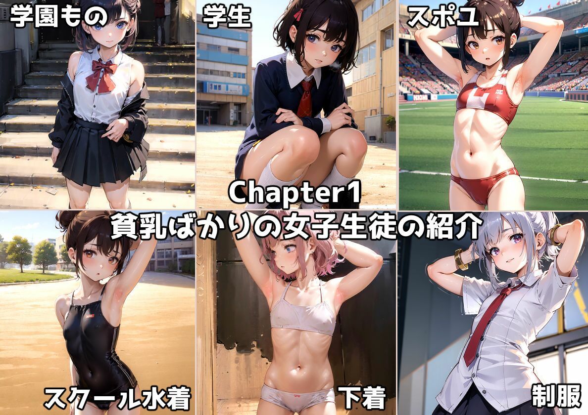 サンプル画像5:貧乳学園で欲望のままに好き放題した結果！(あずかわ) [d_336223]