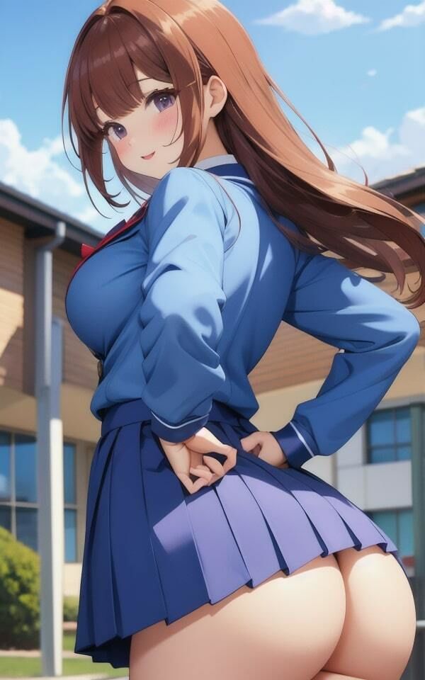 サンプル画像1:魅惑のデカケツで誘惑してくる美女JK(美人AIラボ) [d_336264]