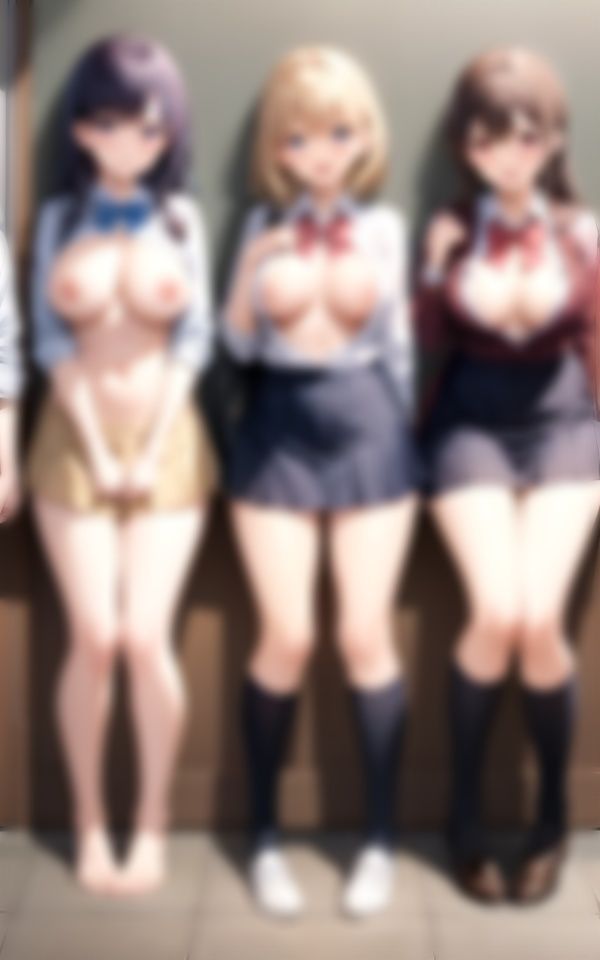 サンプル画像1:SSS級巨乳の美少女〜みんな裸で集合写真！！みんな一緒ならおっぱいも見せれるよっ(高画質-LABO) [d_336343]