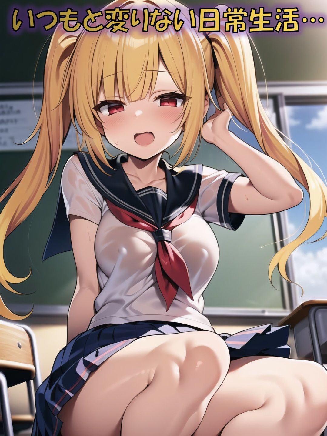 サンプル画像1:変身ヒロイン敗北悪堕ちCG集（アフターイエロー編）（AIArt）(NaruMinix) [d_336473]