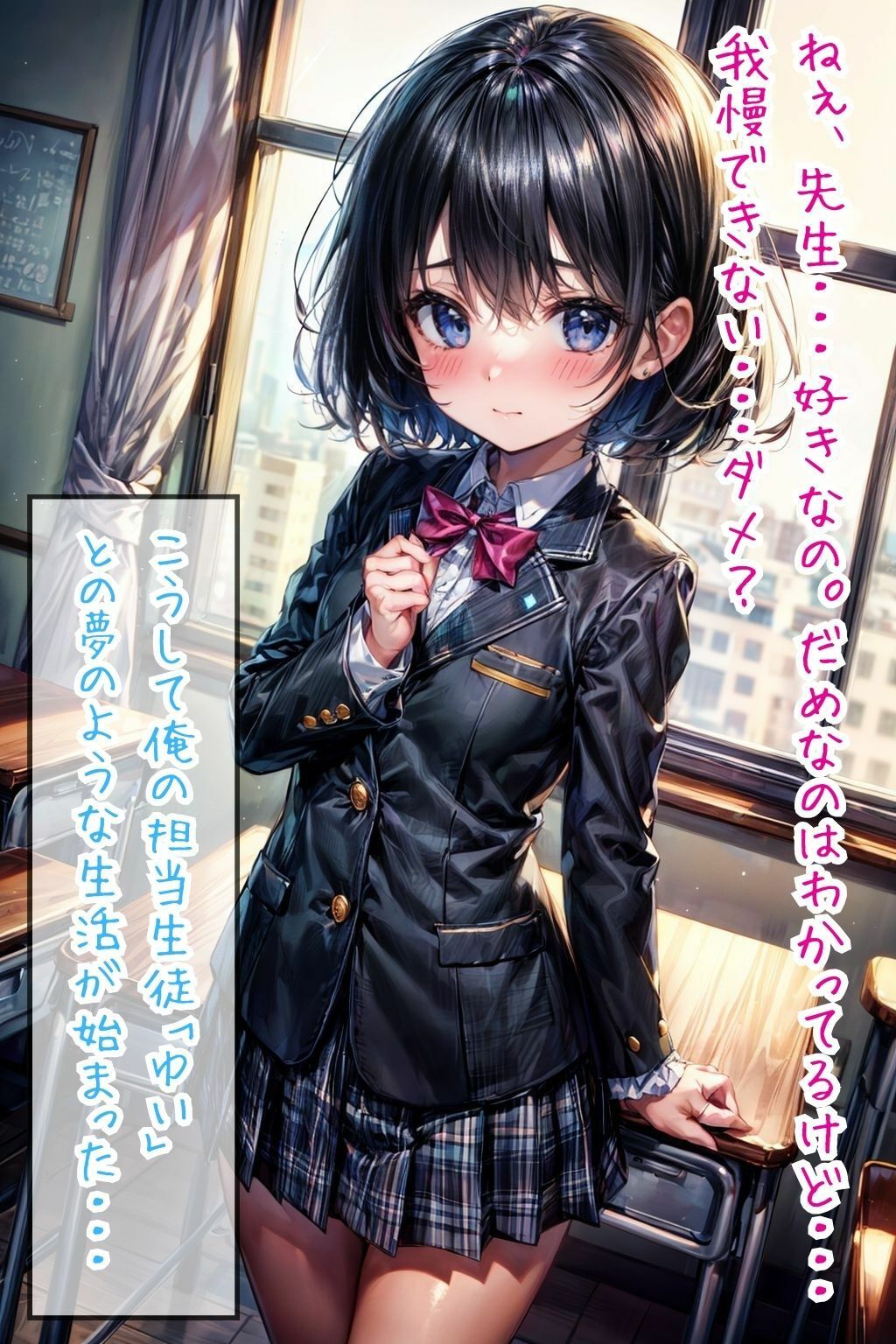 サンプル画像1:先生×教え子 冴えないぼくの彼女は現役女子○生(私立AI学園) [d_336578]