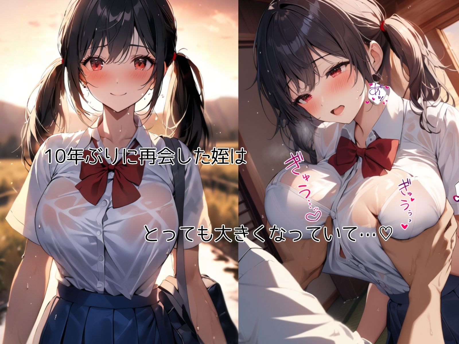 サンプル画像1:巨乳姪っ子と中出しセックスしまくった夏休み(チョコラッテ) [d_336627]