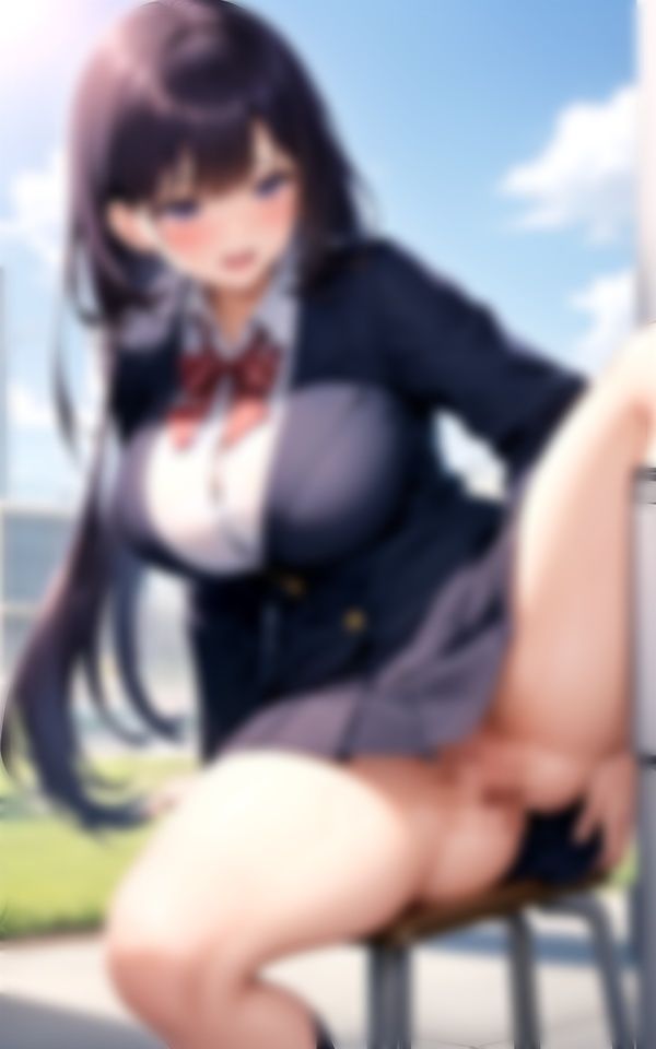 サンプル画像2:帰宅部のJKロリ巨乳がおまんこをくぱぁ！開脚でパンチラさせる特別スペシャル(セクシーダイナマイト企画) [d_336709]