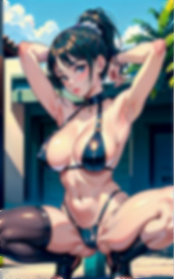 サンプル画像2:ヤリマンギャルがHカップのおっぱいを揺らす！セックス中毒の黒ギャル特集(高級美女クラブ) [d_336729]