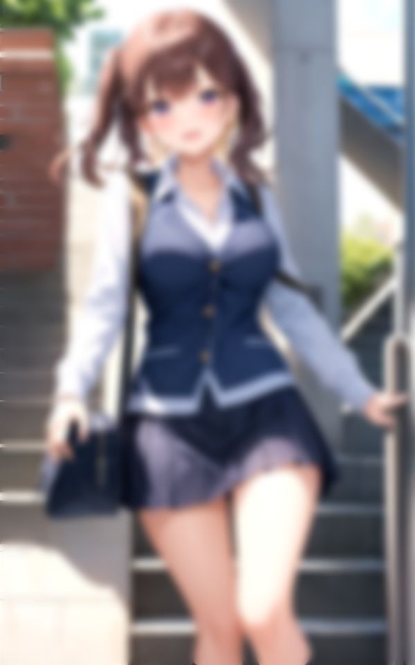 サンプル画像2:階段でパンチラJK〜スレンダーの制服JKが文化祭で衝撃のパンチラ〜えちえち童顔！(XXX) [d_336733]