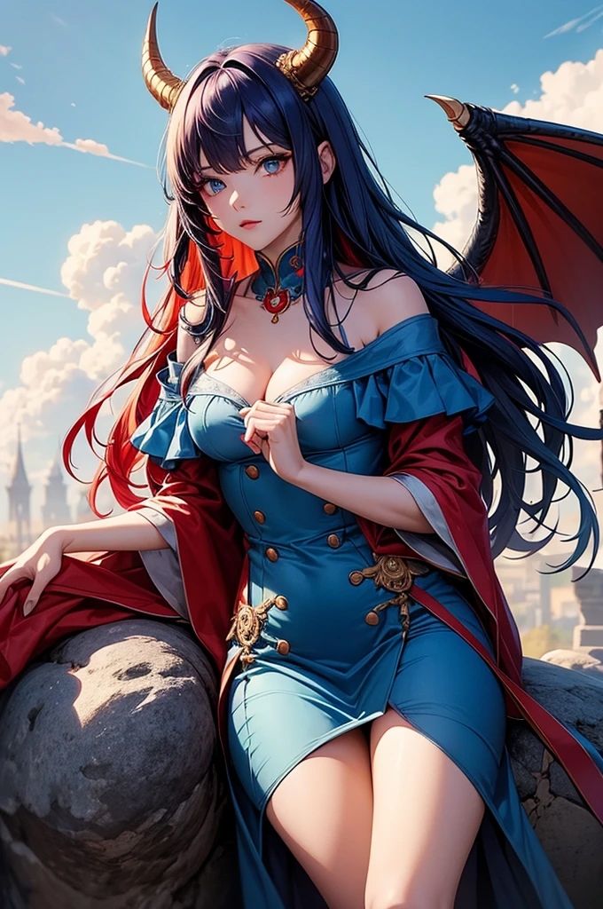 サンプル画像2:AIイラスト集 竜人族の姫君たち(Ai-HOHOEMI) [d_336764]