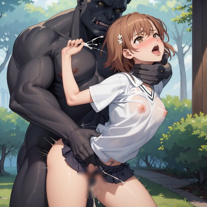 サンプル画像2:首絞め凌●34，御坂美琴完全敗北屈服絞め(hiropinai) [d_336866]