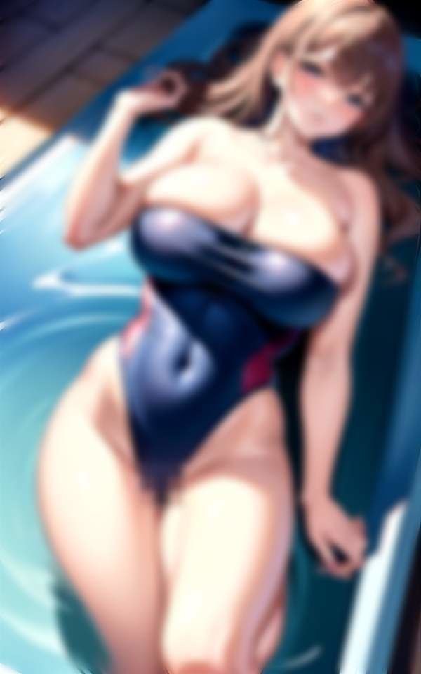 サンプル画像4:超乳スク水 スク水の中はぐっしょり濡れ濡れ(Aprily kitty) [d_336941]