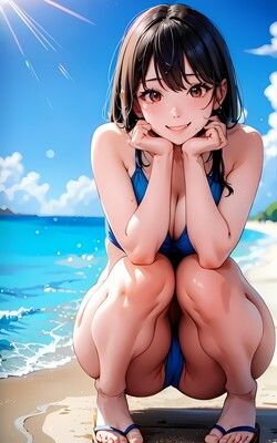 サンプル画像5:隣に住んでいる独り暮らしのお姉さん 水着編 vol001(KAMAKIRIN anime部) [d_336954]