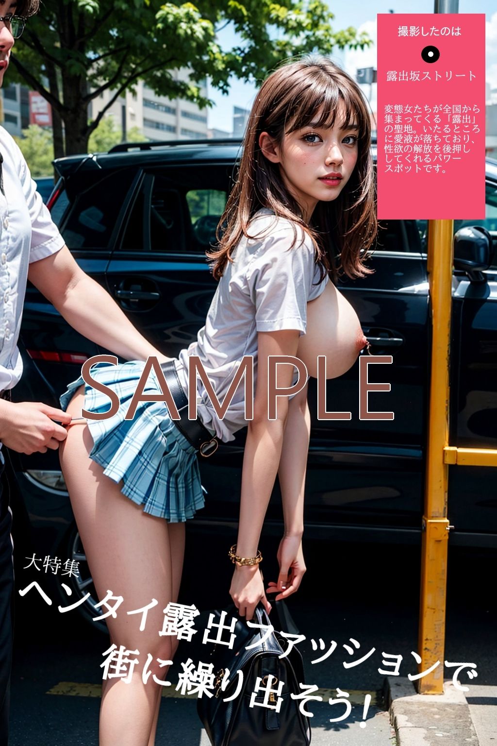 サンプル画像4:野外露出系雑誌HENTAI2024年2月号(Tacosuke-story) [d_337000]