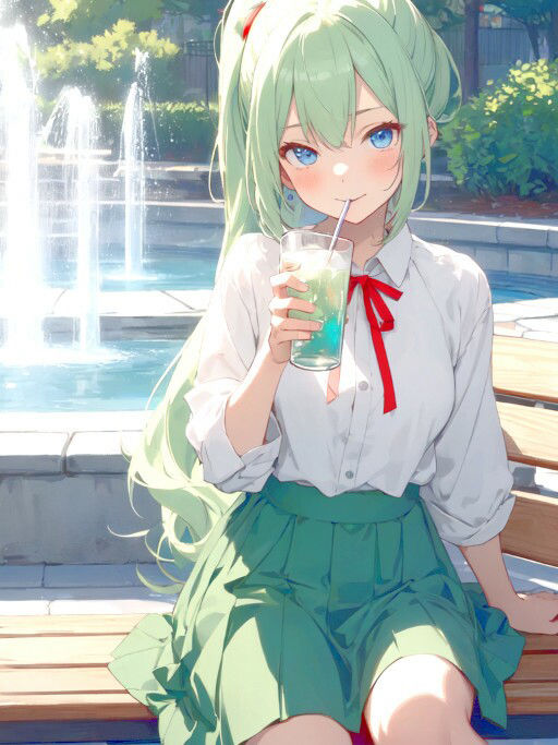 サンプル画像1:街娘と仲良くなった(Studio.UKY) [d_337006]