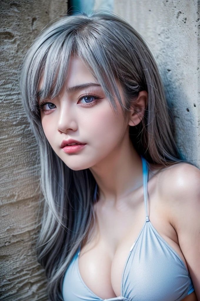 サンプル画像5:AI写真集 時を紡ぐ美 古都のグレイヘアの美女たち(Ai-HOHOEMI) [d_337101]