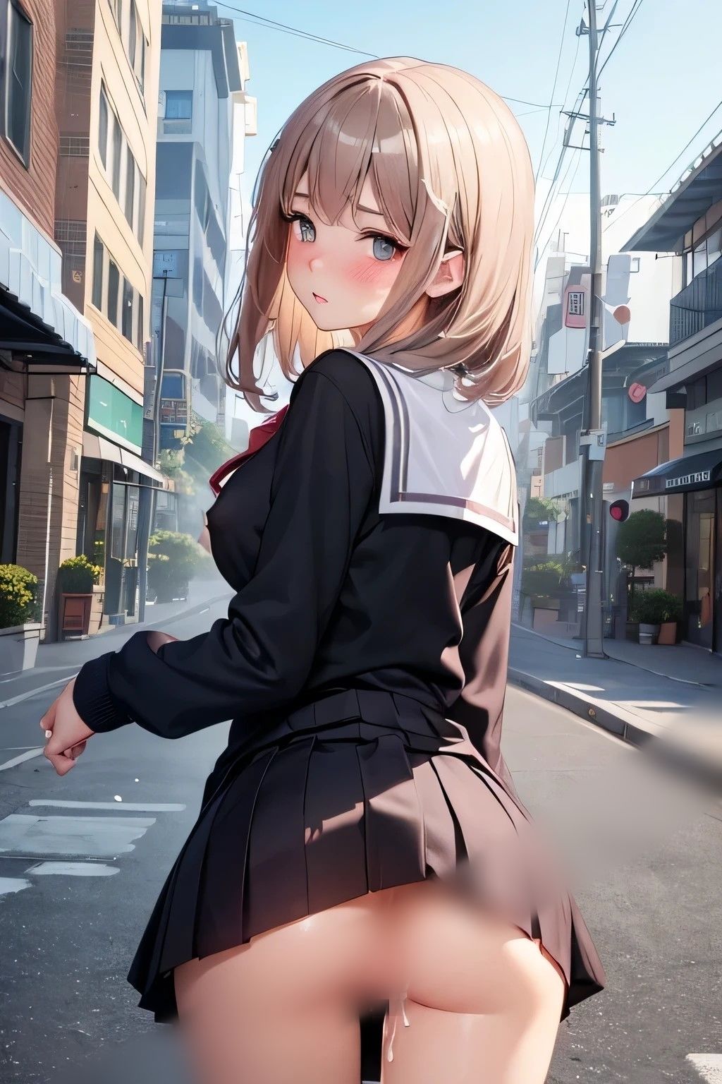 サンプル画像5:中出し放題 痴女ハーレム 通学路編(チョコプリン) [d_337146]