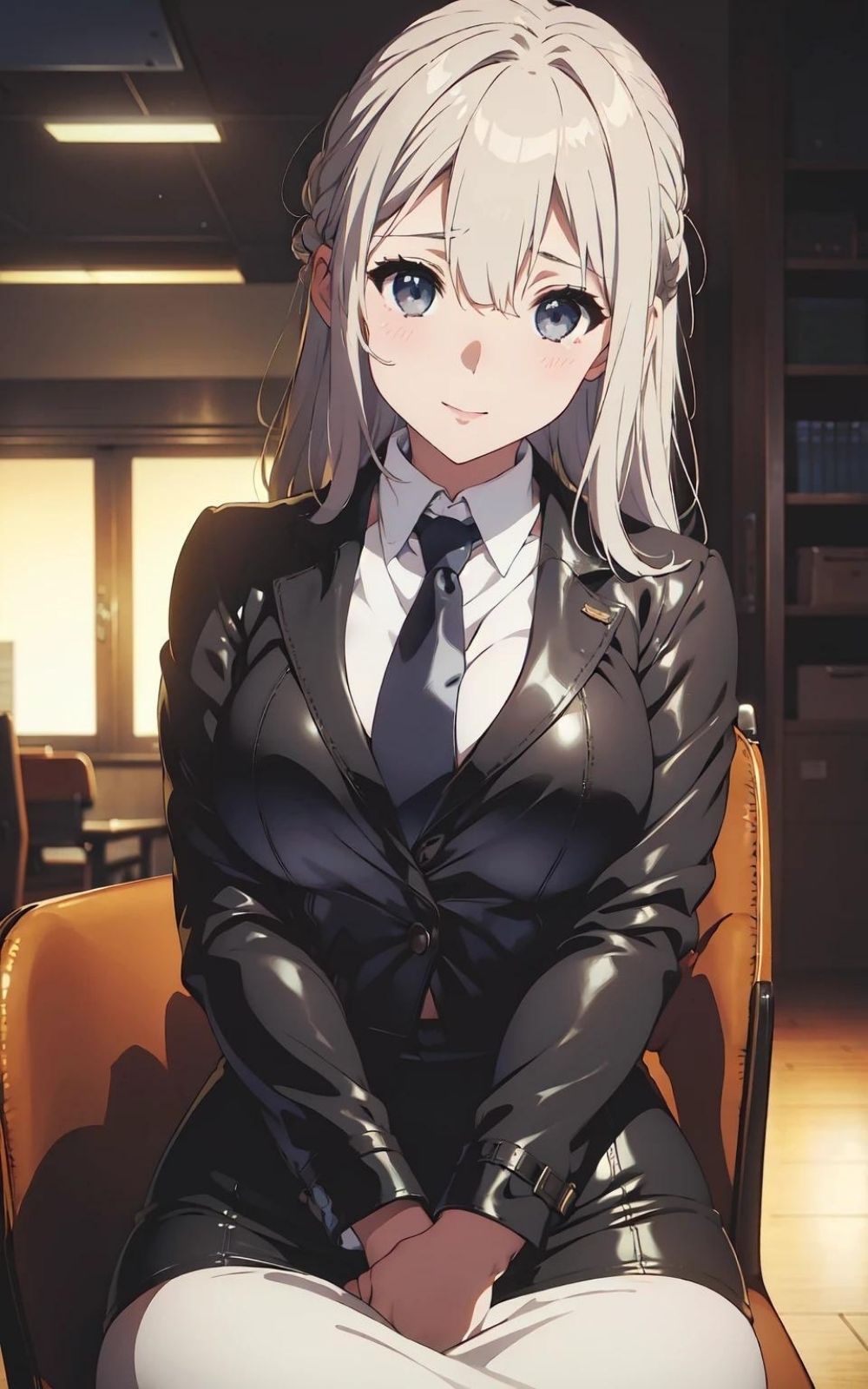 サンプル画像1:【欲求不満シリーズ】ウチの美人社長が欲求不満(画像生成マン) [d_337154]