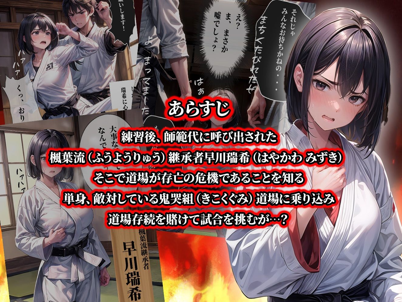 サンプル画像1:負けたら即中出しセックス 愛する道場のために無謀な試合に挑むが卑怯な相手の策略でメス豚堕ちする天才柔道少女(aiもみむ出版) [d_337168]