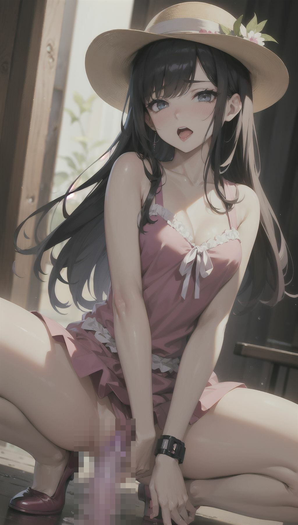 サンプル画像3:美女達の着衣オナニー17(AI爆美女エロ写真集) [d_337178]