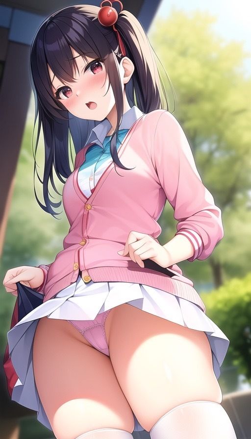 サンプル画像1:ちょっとエッチな AI イラスト集 （パンチラ）(AIの本気) [d_337264]