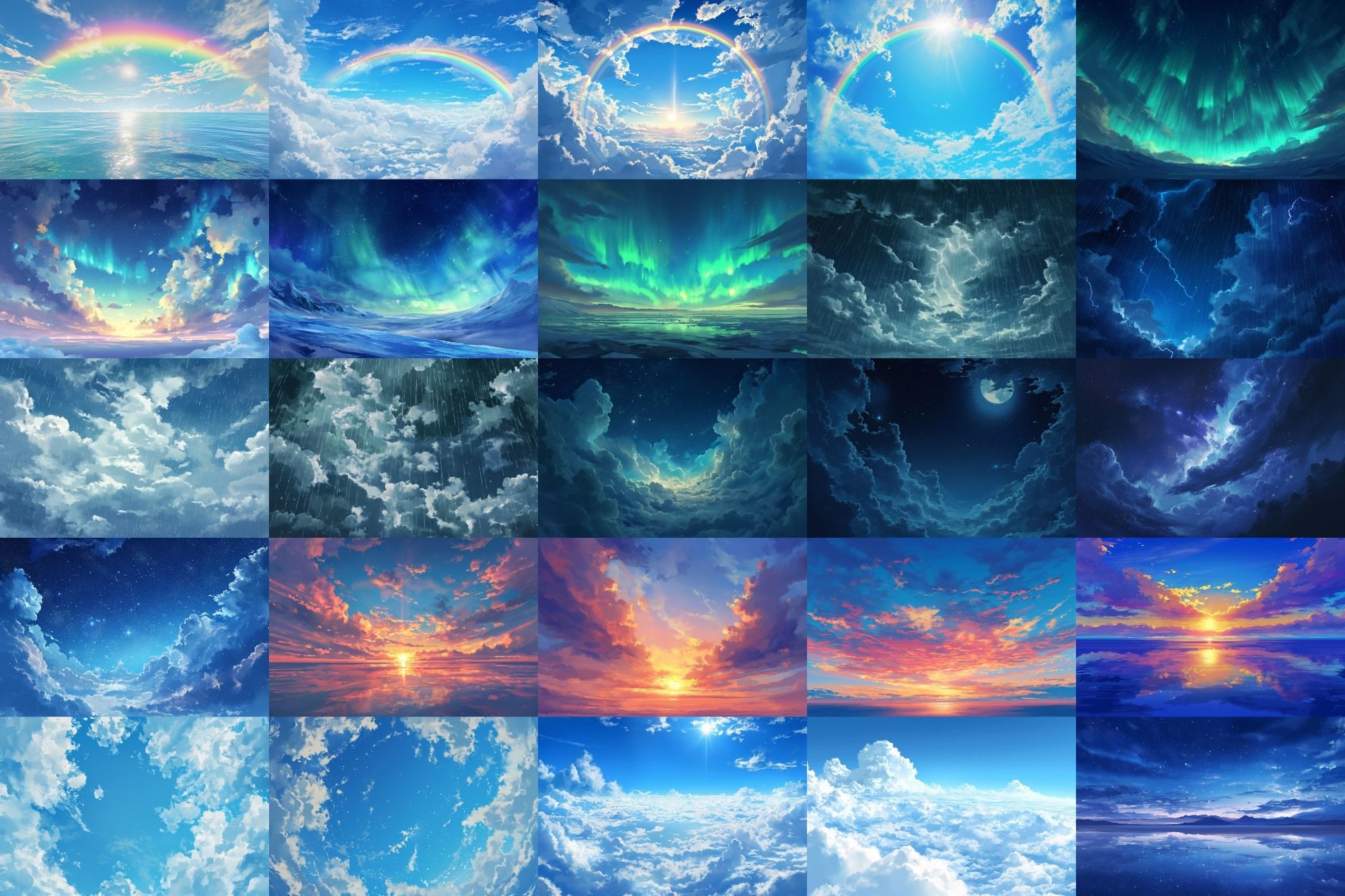 サンプル画像4:【絵画的な自然系の背景】著作権フリーの高解像度画像（100枚）(Game Material Store) [d_337308]