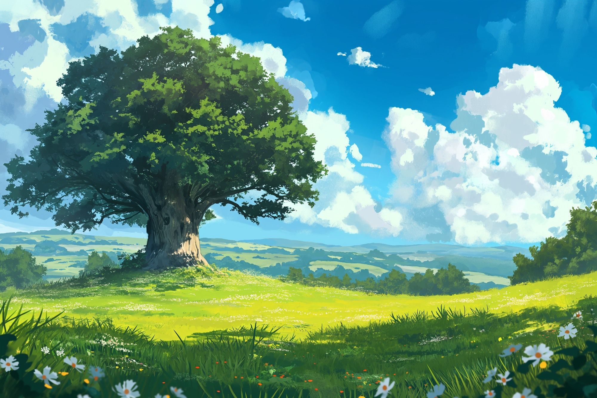 サンプル画像5:【絵画的な自然系の背景】著作権フリーの高解像度画像（100枚）(Game Material Store) [d_337308]