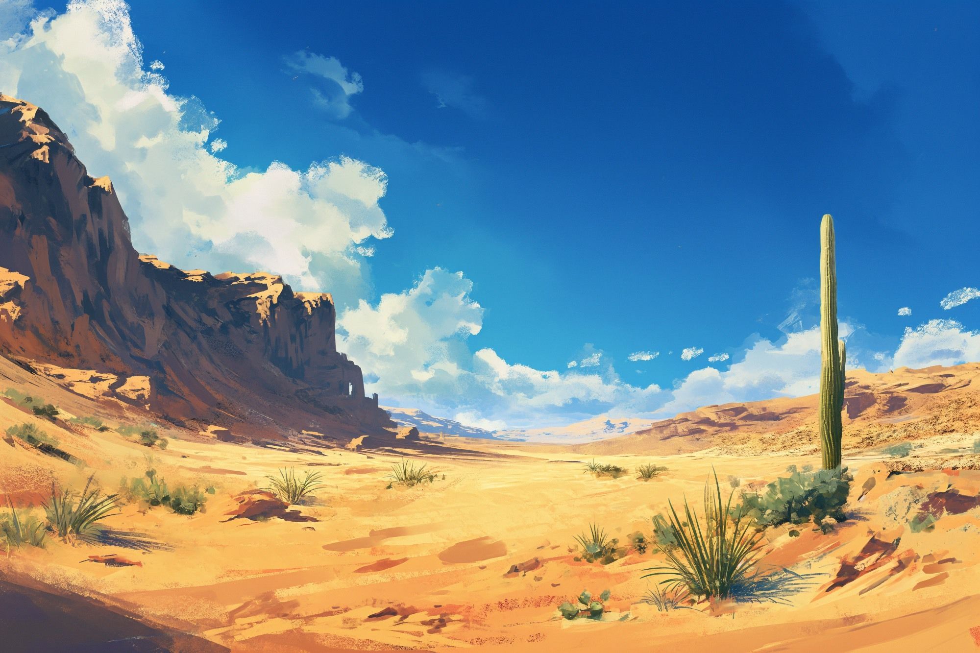 サンプル画像6:【絵画的な自然系の背景】著作権フリーの高解像度画像（100枚）(Game Material Store) [d_337308]