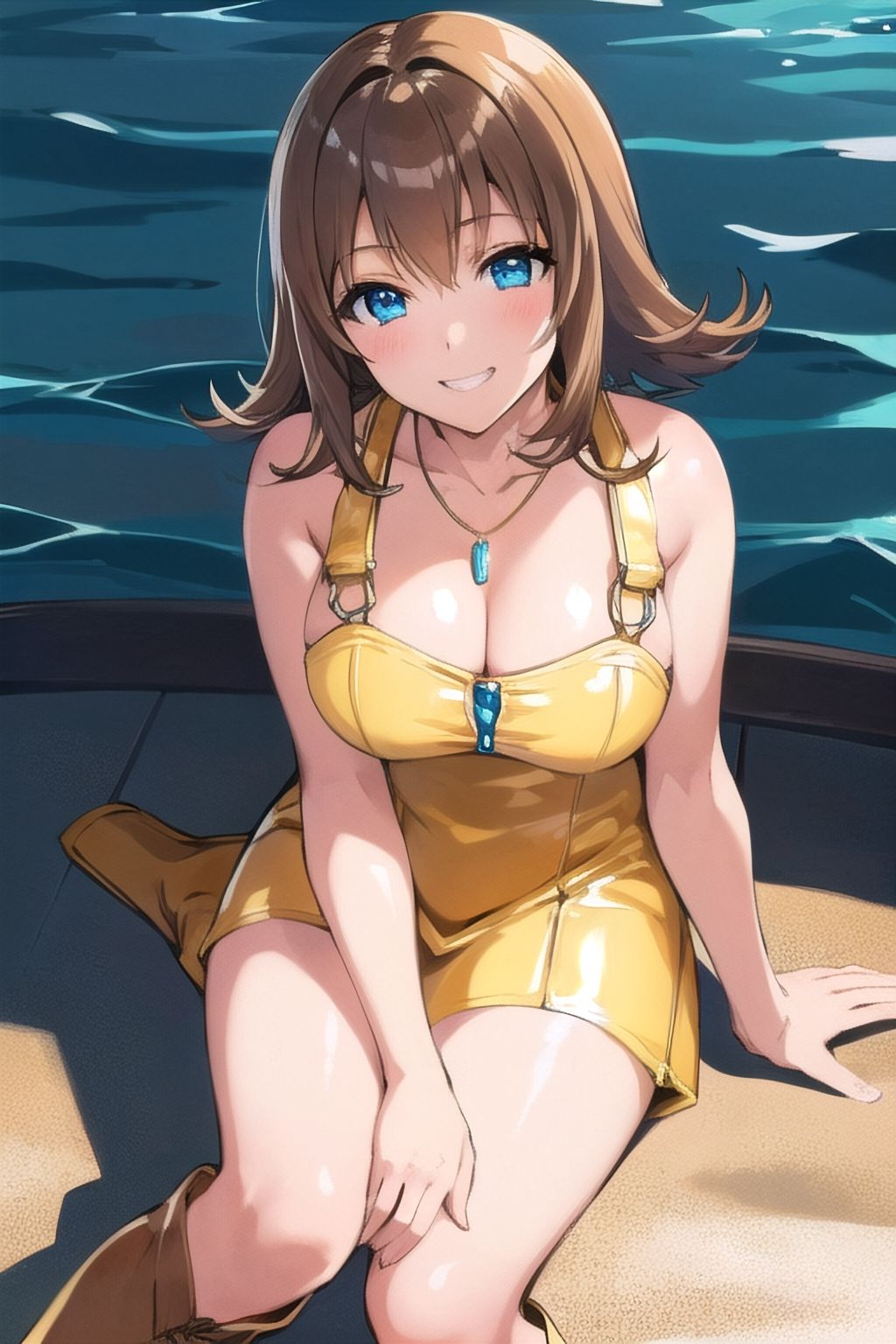 サンプル画像1:AIさんに描いてもらったスロット回せばドローしなくてもいい学生さん(参番茶屋) [d_337372]