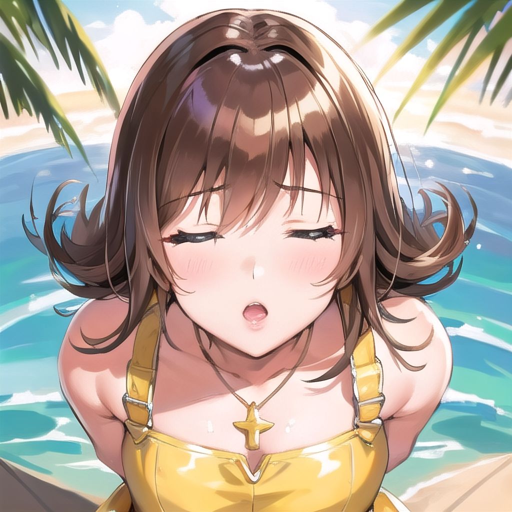 サンプル画像2:AIさんに描いてもらったスロット回せばドローしなくてもいい学生さん(参番茶屋) [d_337372]