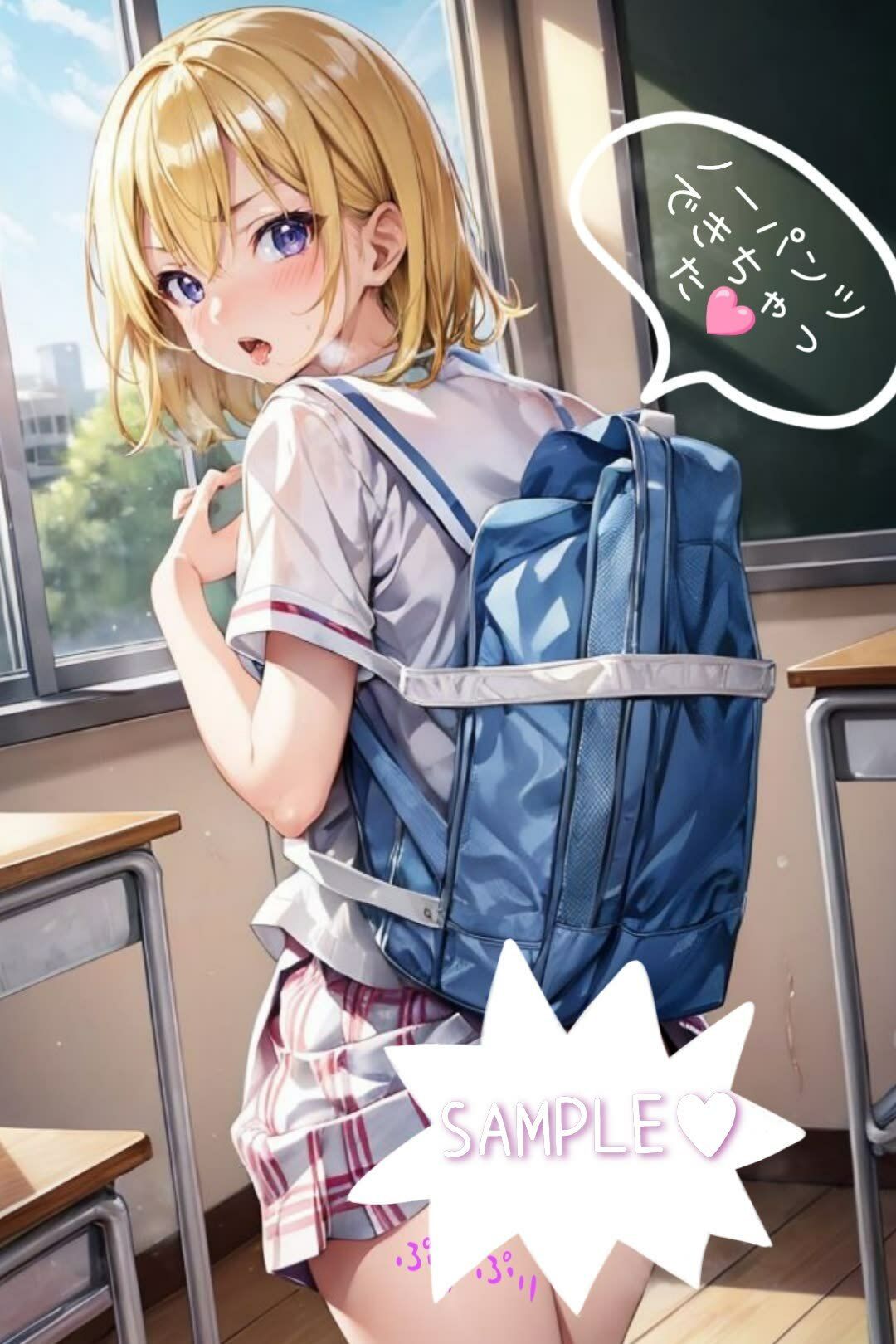 サンプル画像3:憧れの女子校生と学校でエッチ(High Quality boy) [d_337428]