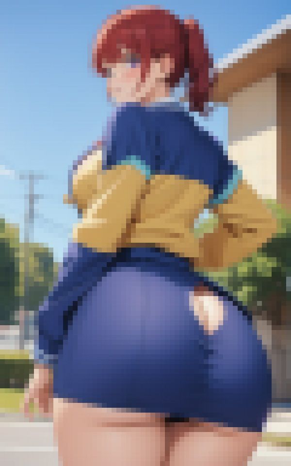 サンプル画像2:美尻美少女collection〜お尻パンツ×露出〜(AI imagination) [d_337439]