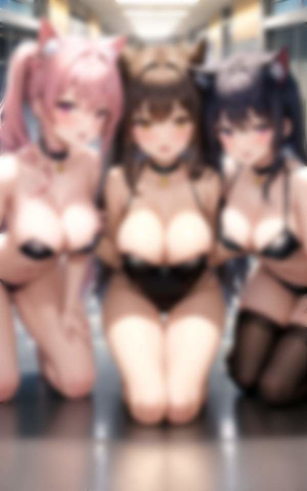 サンプル画像2:ペット催●かけられた美少女達 猫耳ペット調教(200円サークル) [d_337520]