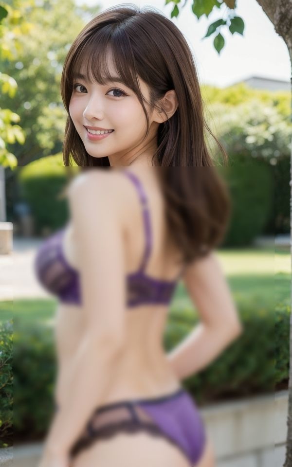 サンプル画像4:何色が好きですか 〜紫下着のエッチな娘〜(ミルクキング) [d_337669]