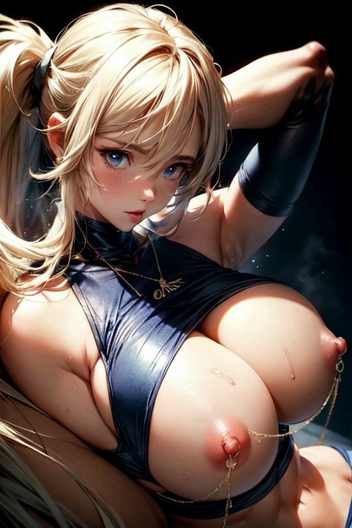 サンプル画像6:爆乳AI乳首チェイン1(AI出版) [d_337727]