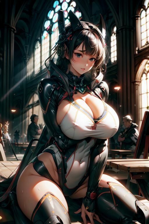 サンプル画像3:爆乳AIメカスーツ1(AI出版) [d_337756]