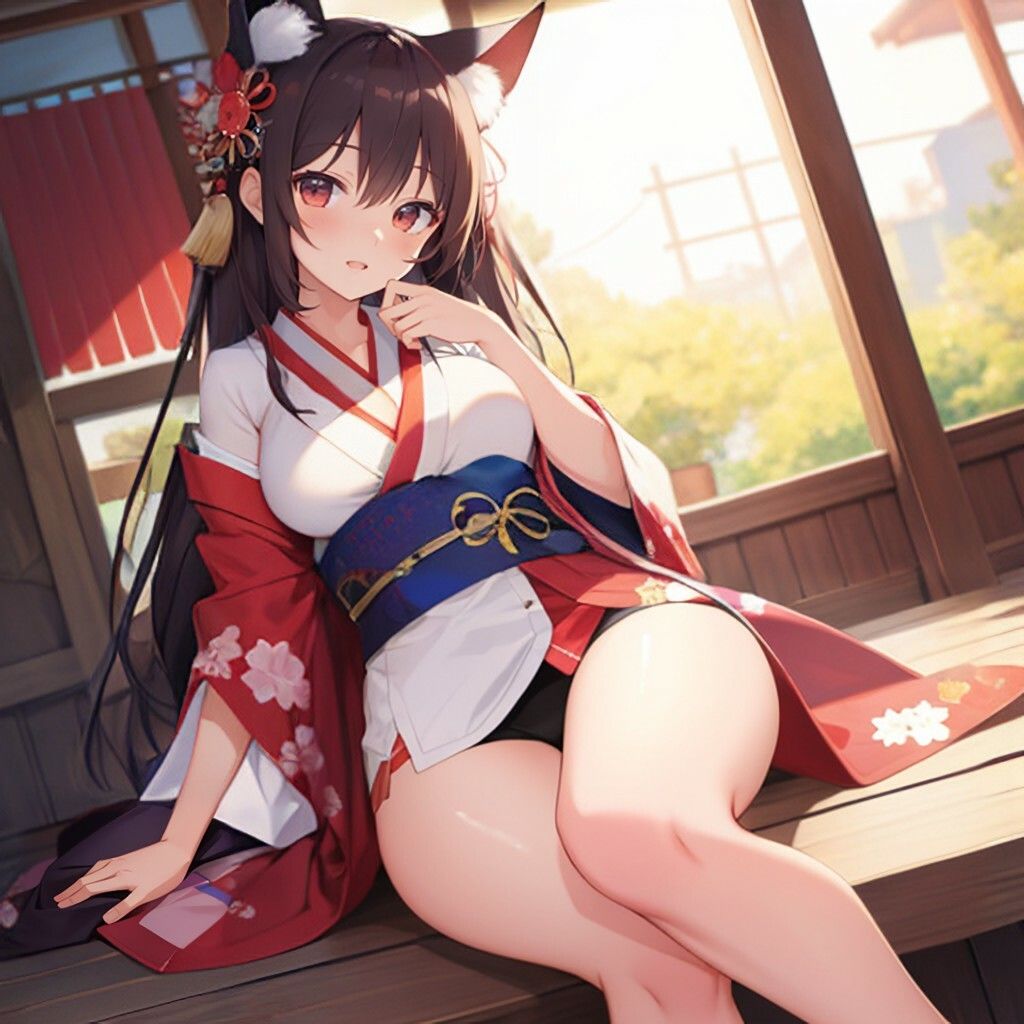 サンプル画像1:着物風狐耳さん(ほげふが) [d_337776]