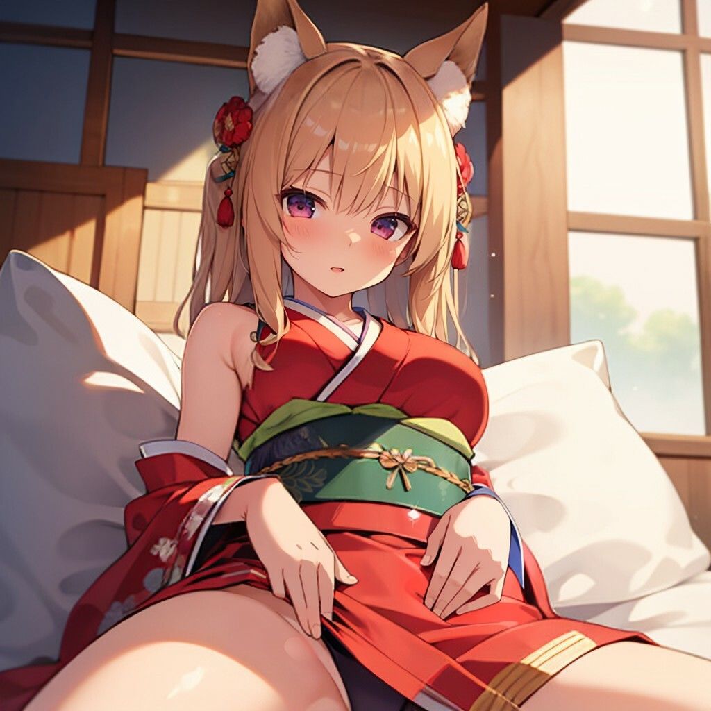 サンプル画像2:着物風狐耳さん(ほげふが) [d_337776]