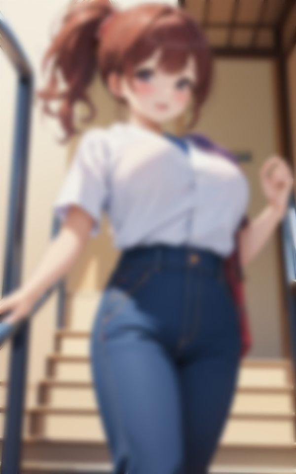 サンプル画像2:巨乳彼女と羞恥デートへ〜はみ出るおっぱいに周りの視線の的に…(美女-LABO) [d_337805]