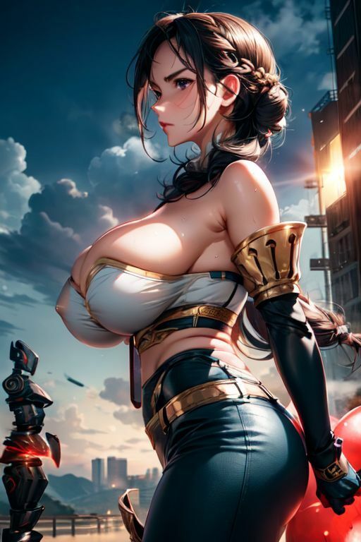 サンプル画像4:爆乳AIハイカットアーマー1(AI出版) [d_337817]